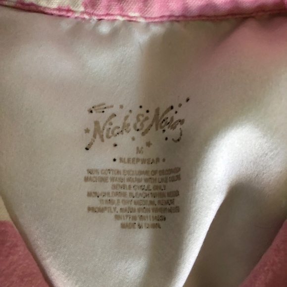 NICK&NORA PJS, VERY RARE, SZ M, HORSE/WESTERN, PINK/WHITE FLANNEL, EUC-NO FLAWS - Picture 3 of 16